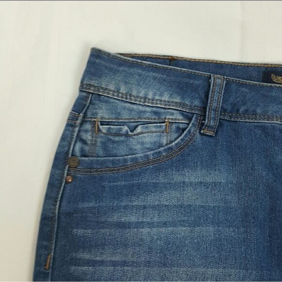 H&G WOMEN'S DENIM MINI SKIRT SIZE MEDIUM - Picture 3 of 6